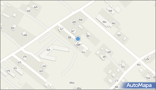 Podegrodzie, Podegrodzie, 646, mapa Podegrodzie