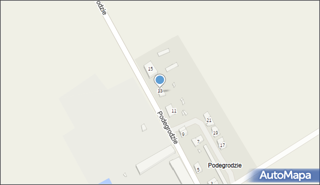 Podegrodzie, Podegrodzie, 13a, mapa Podegrodzie