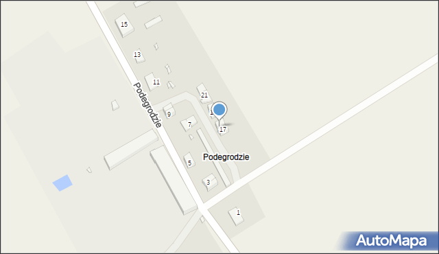 Podegrodzie, Podegrodzie, 17B, mapa Podegrodzie