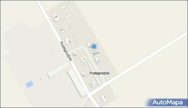 Podegrodzie, Podegrodzie, 19, mapa Podegrodzie