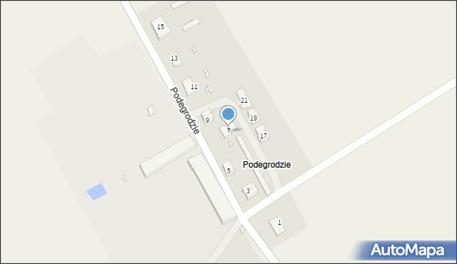 Podegrodzie, Podegrodzie, 7, mapa Podegrodzie