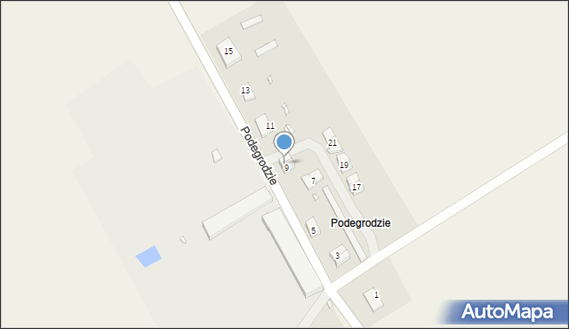 Podegrodzie, Podegrodzie, 9B, mapa Podegrodzie