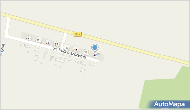 Podemszczyzna, Podemszczyzna, 40, mapa Podemszczyzna