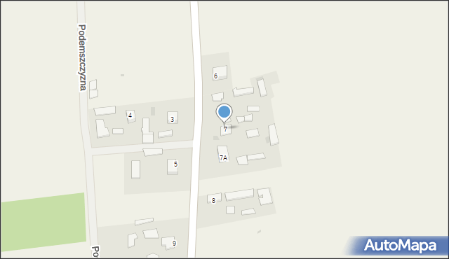 Podemszczyzna, Podemszczyzna, 7, mapa Podemszczyzna
