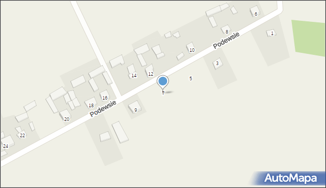 Podewsie, Podewsie, 7, mapa Podewsie