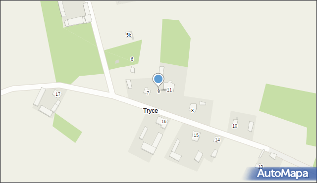 Podgać, Podgać, 9, mapa Podgać