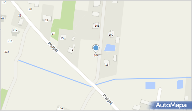 Podgaj, Podgaj, 16A, mapa Podgaj