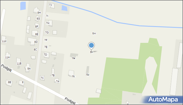 Podgaj, Podgaj, 6n, mapa Podgaj