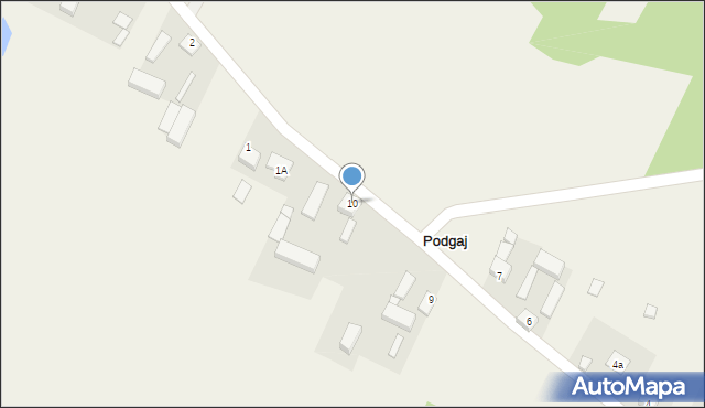 Podgaj, Podgaj, 10, mapa Podgaj