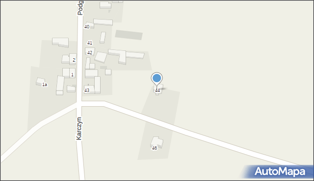 Podgaj, Podgaj, 44, mapa Podgaj