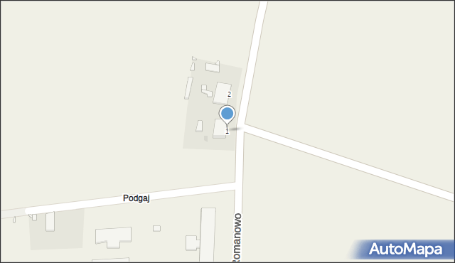 Podgaj, Podgaj, 1, mapa Podgaj