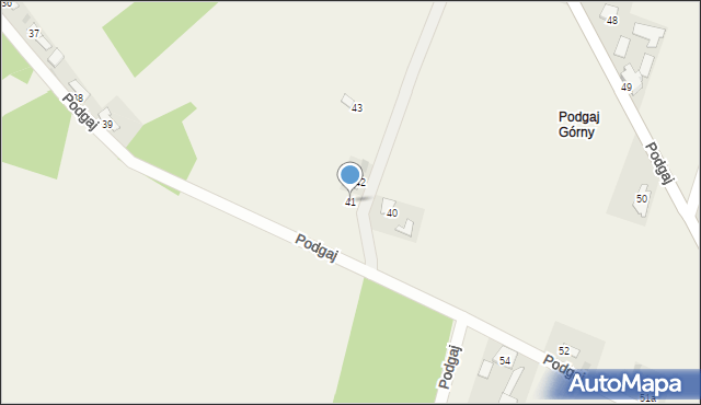 Podgaj, Podgaj, 41, mapa Podgaj