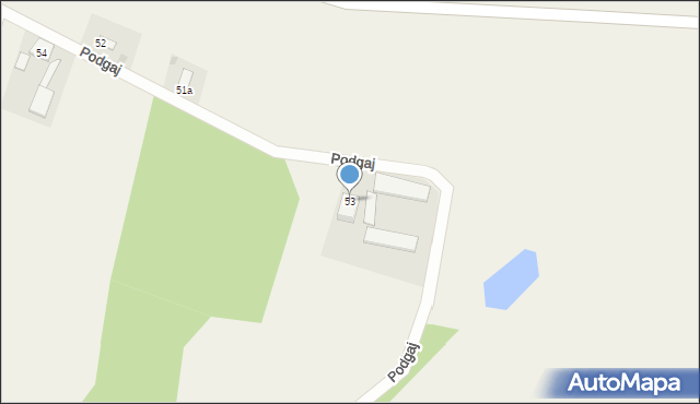 Podgaj, Podgaj, 53, mapa Podgaj