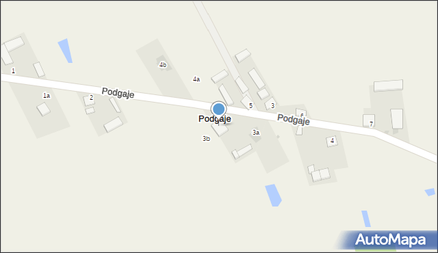 Podgaje, Podgaje, 3, mapa Podgaje