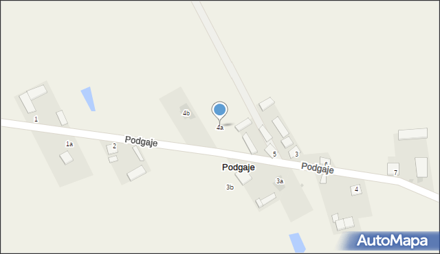 Podgaje, Podgaje, 4a, mapa Podgaje