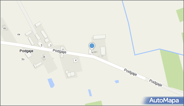 Podgaje, Podgaje, 7, mapa Podgaje