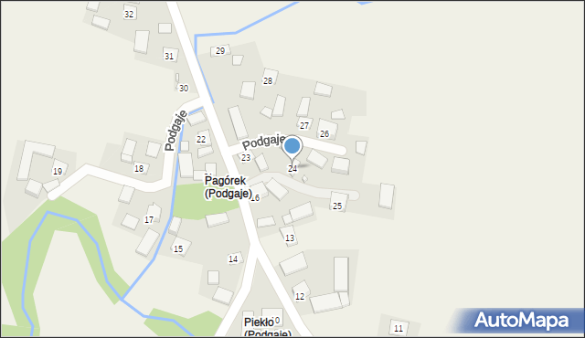 Podgaje, Podgaje, 24, mapa Podgaje