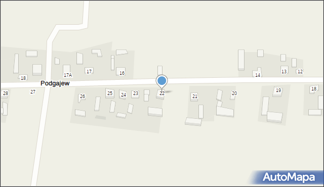 Podgajew, Podgajew, 22, mapa Podgajew