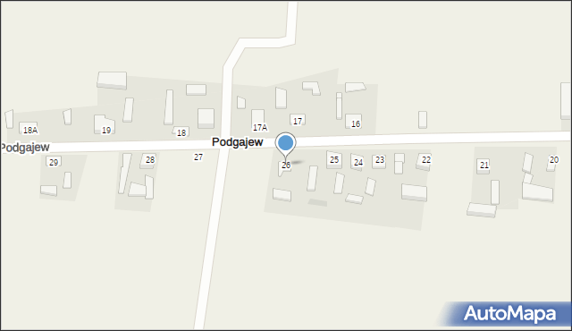 Podgajew, Podgajew, 26, mapa Podgajew