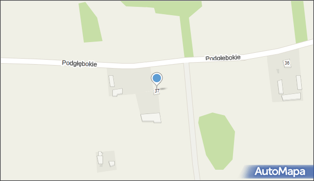 Podgłębokie, Podgłębokie, 37, mapa Podgłębokie