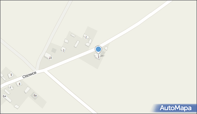 Podgór, Podgórz, 1, mapa Podgór