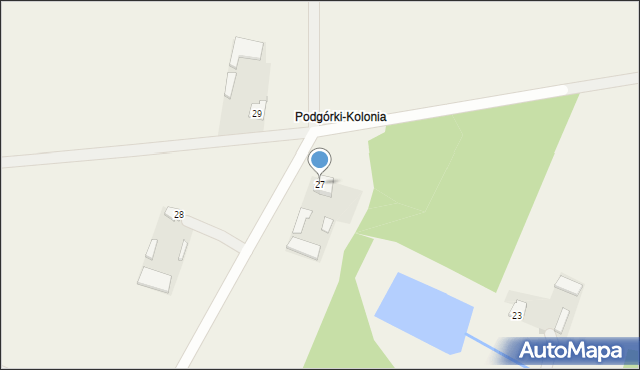 Podgórki, Podgórki, 27, mapa Podgórki