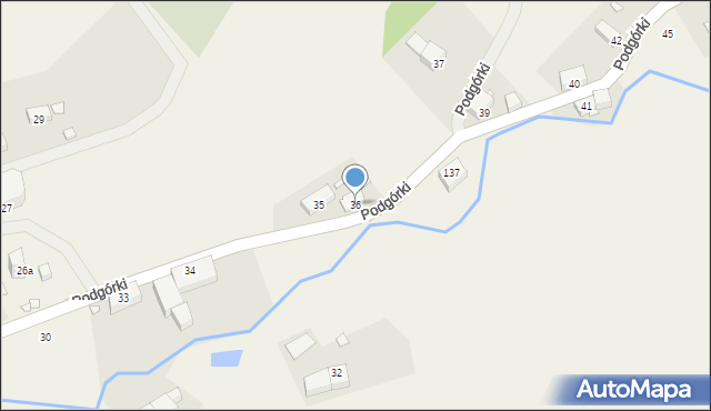 Podgórki, Podgórki, 36, mapa Podgórki