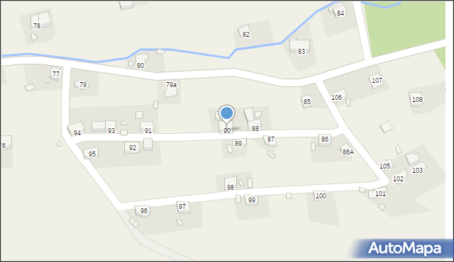 Podgórki, Podgórki, 90, mapa Podgórki