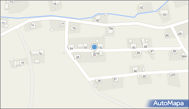 Podgórki, Podgórki, 92, mapa Podgórki