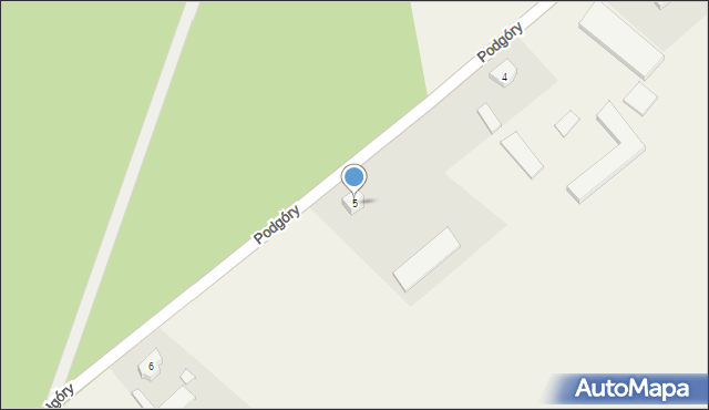 Podgóry, Podgóry, 5, mapa Podgóry