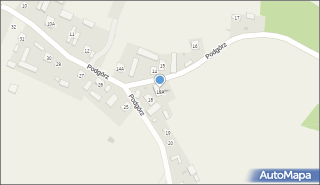 Podgórz, Podgórz, 18A, mapa Podgórz