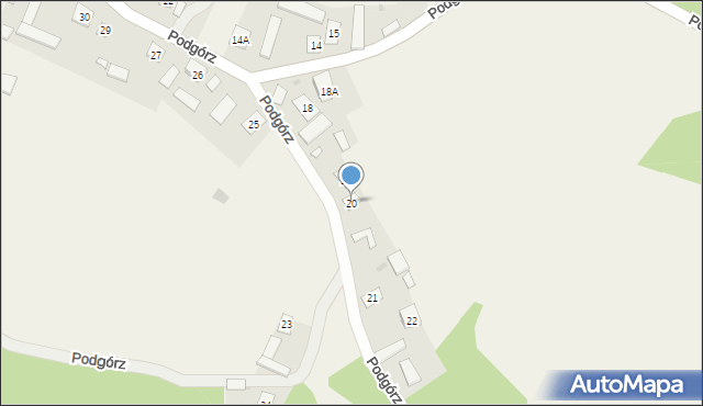 Podgórz, Podgórz, 20, mapa Podgórz