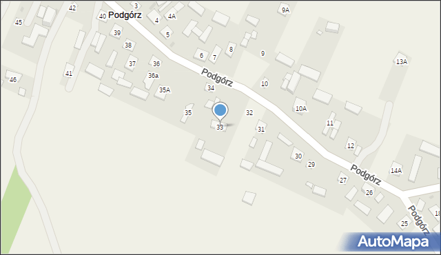 Podgórz, Podgórz, 33, mapa Podgórz