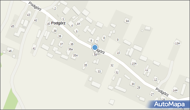 Podgórz, Podgórz, 34, mapa Podgórz