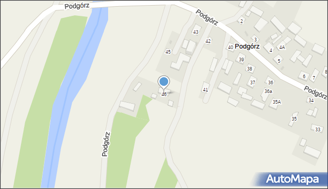 Podgórz, Podgórz, 46, mapa Podgórz