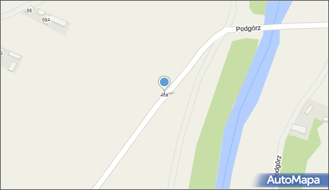 Podgórz, Podgórz, 46a, mapa Podgórz