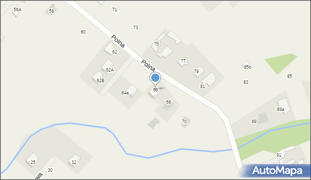 Podgórz, Polna, 66, mapa Podgórz