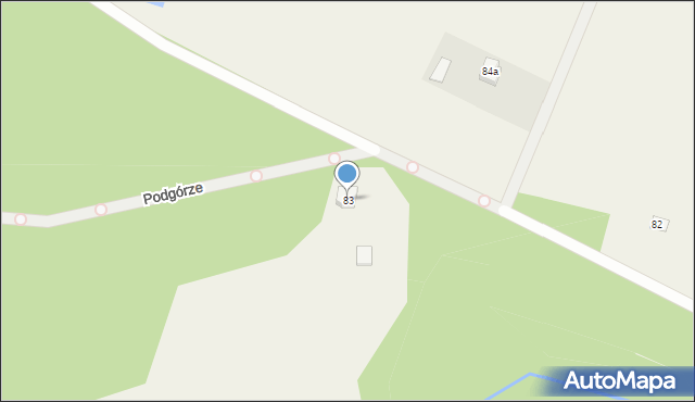 Podgórze, Podgórze, 83, mapa Podgórze