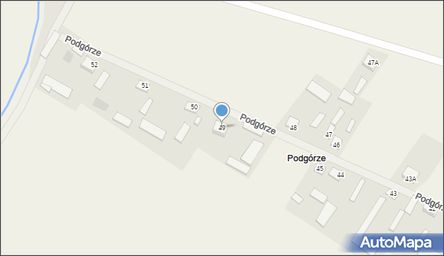 Podgórze, Podgórze, 49, mapa Podgórze