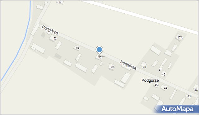 Podgórze, Podgórze, 50, mapa Podgórze