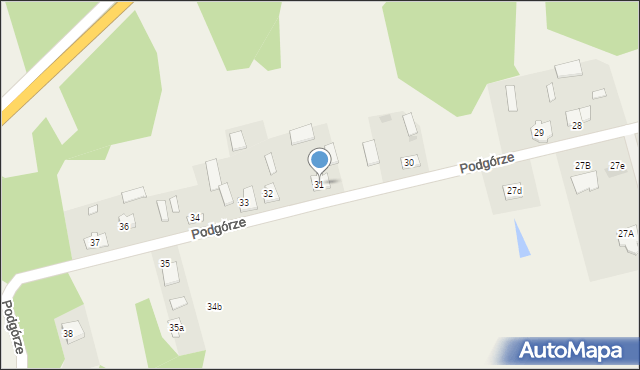 Podgórze, Podgórze, 31, mapa Podgórze