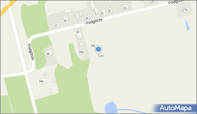 Podgórze, Podgórze, 34d, mapa Podgórze