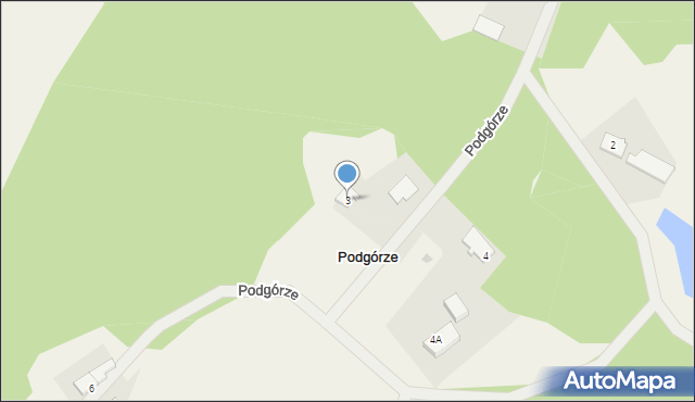 Podgórze, Podgórze, 3, mapa Podgórze