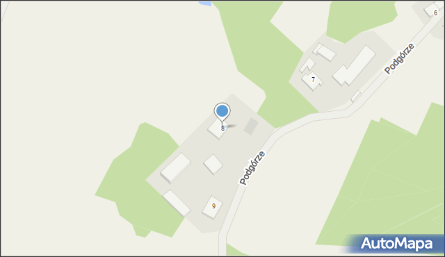 Podgórze, Podgórze, 8, mapa Podgórze