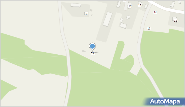 Podgórze, Podgórze, 7A, mapa Podgórze