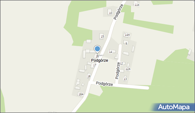 Podgórze, Podgórze, 16, mapa Podgórze