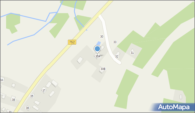 Podgórze, Podgórze, 30A, mapa Podgórze