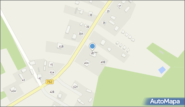 Podgórze, Podgórze, 40, mapa Podgórze