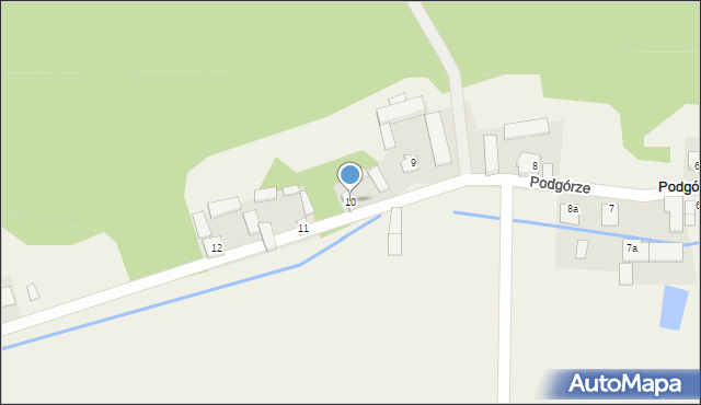 Podgórze, Podgórze, 10, mapa Podgórze
