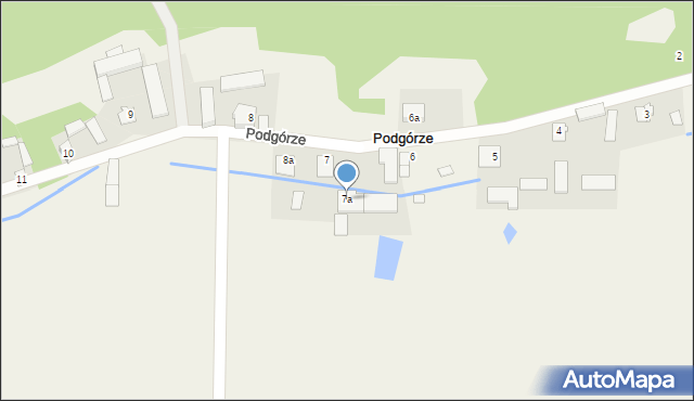 Podgórze, Podgórze, 7a, mapa Podgórze